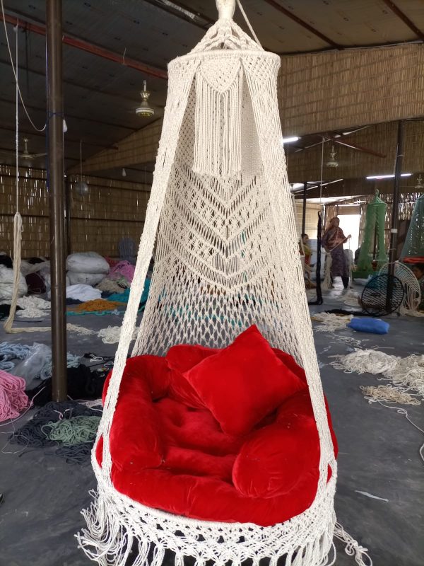 Macrame swing chair